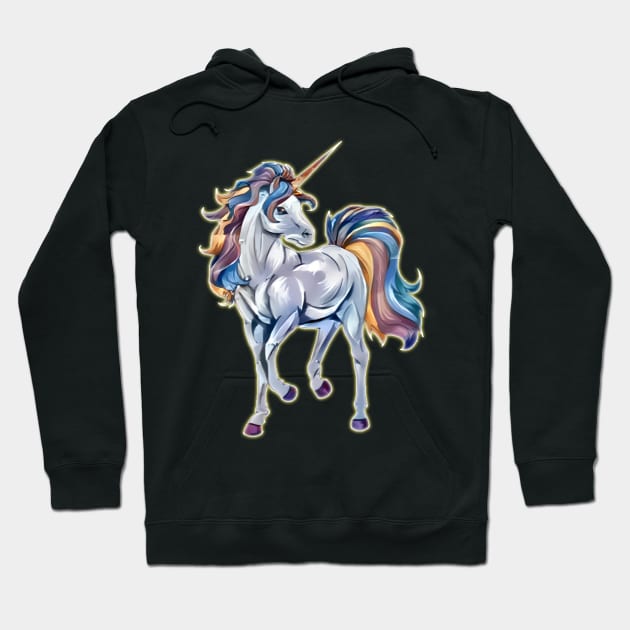 majestic fabulous af unicorn for unicorn lovers birthday decoration gift Hoodie by ZenCloak